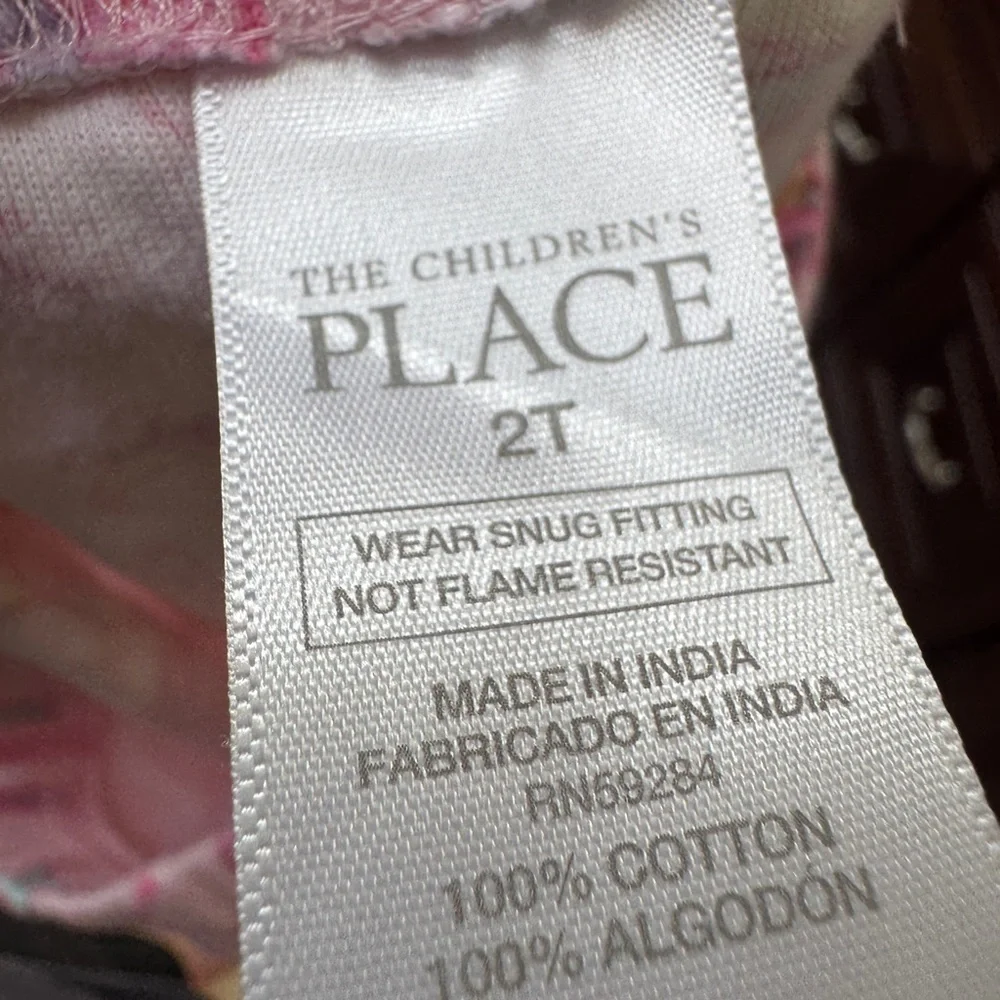 The Children's Place 2T Girls Pink Unicorn Princess Fairy Pajama Bottoms Pants